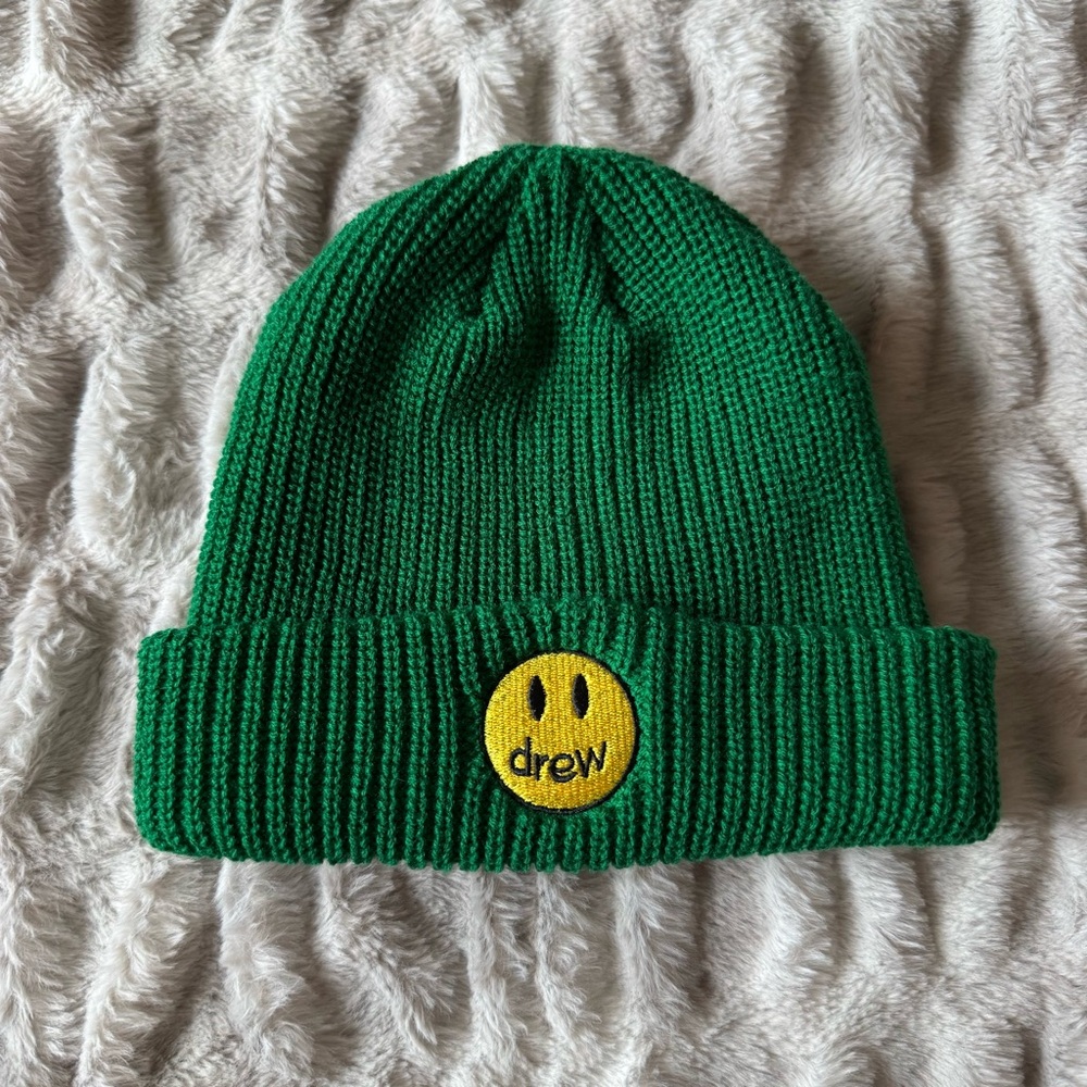 Drew House Green Ribbed Beanie